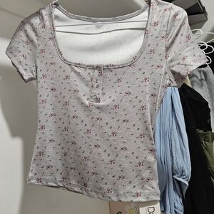 Floral Print Women's Top